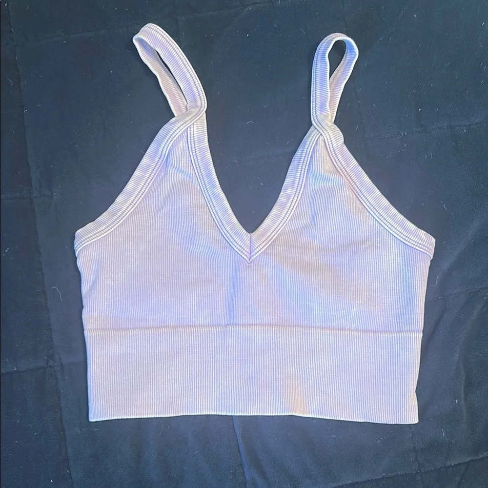 Nikibiki Lavender Ribbed Top - Picture 1 of 3